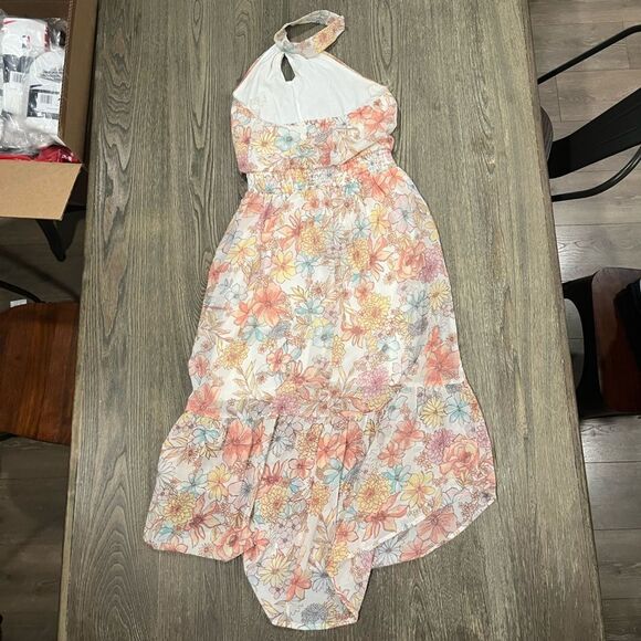 Maurices Womens Floral Halter Midi Dress Smocked Waistband Multicolor Size XS - Picture 6 of 9